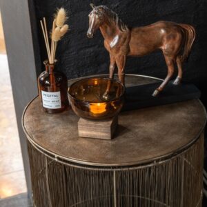 CHEVAL RESINE MARRON S