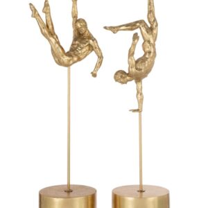 GYMNASTE S/PIED POLY OR ASS2