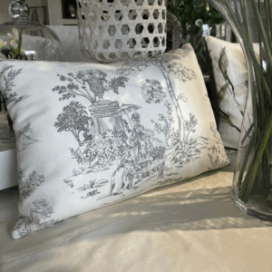 coussin décoratif Toile de Jouy